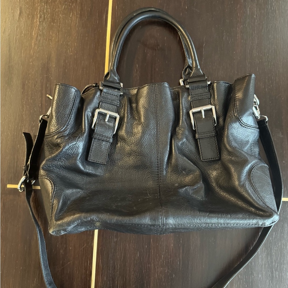 Michael Kors Black Pebbled Leather Shoulder bag